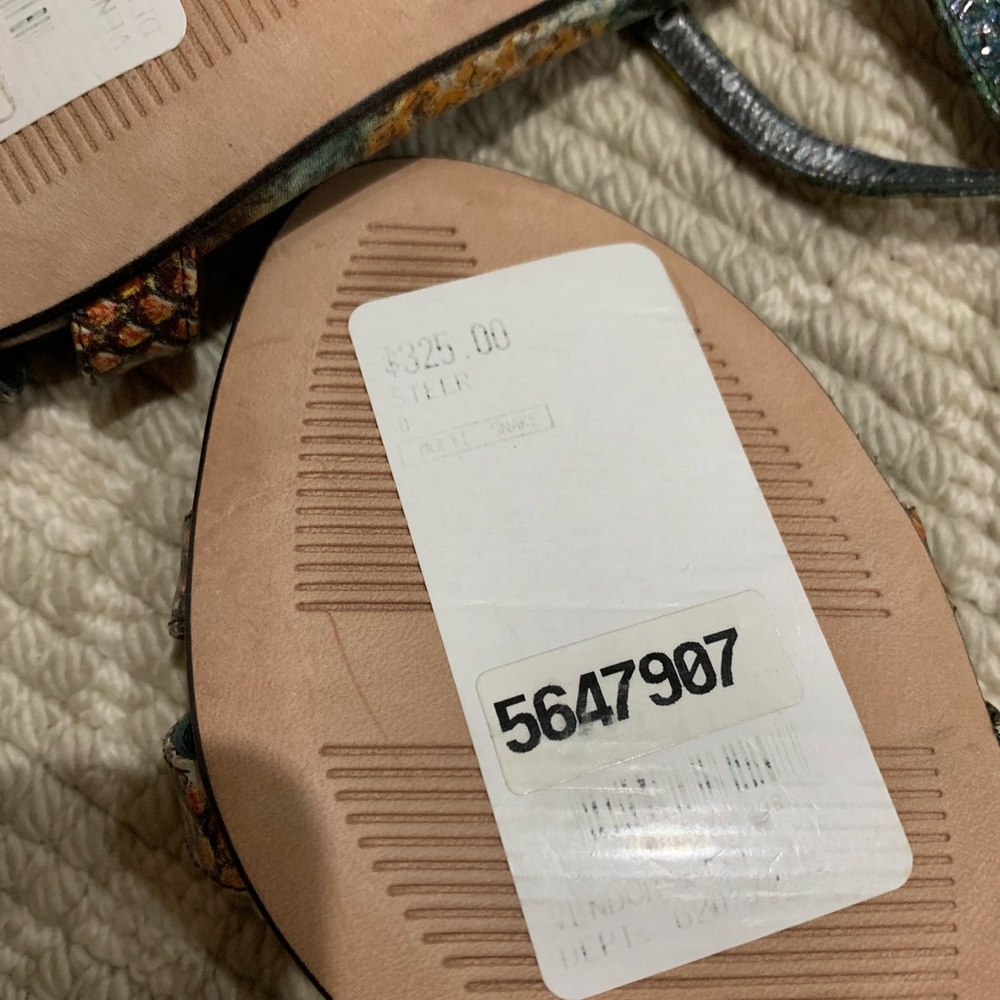 New Stuart Weitzman Python Sandals - image 3